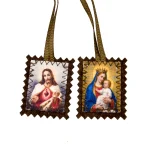 Catholic Scapular Vintage Medal Protector Holy Hanging Pendant Ornament Talisman Virgin Jesus Ornament Wholesale