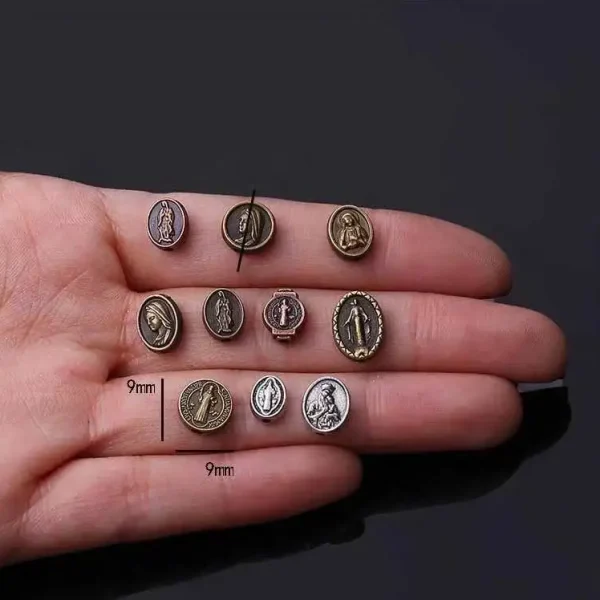 Many Kinds of Design Catholic Religious Bracelets Making Alloy Metal Loose Beads for Rosary Making
