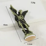 Wholesale Retail Home Office Decor Vintage Metal Craft Ornament Michael Angel Figurine Intricate Engraving Home - Image 4
