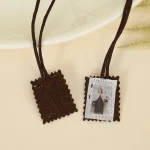 Catholic Scapulars Jesus Our Lady for Communion Christmas More. Scapulars, Amulets. Divi Ne Protection. Ideal Catholic Gifts - Image 3