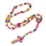Rosary for Kids Children Necklace Christian Catholic Jesus Christ Rosaries Holy Communion Baptism Prayer Jewelry Church Gift - Image 4