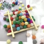 Trending DIY Beaded Handbag Detachable Assembly Bayberry ABS Straight Hole Colorful ABS Lucite Beads Acrylic Pearls