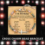 Hot Selling Cross Charm Bracelet Women Stone Bangle Wholesale Trendy Christian Jewelry Friends Family Gift - Image 3