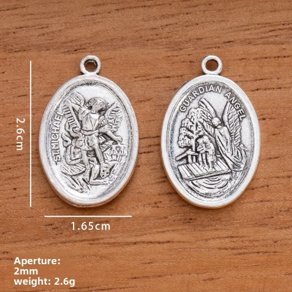 Religious Catholic Priest Round Alloy Pendant Necklace and Bracelet DIY Charms