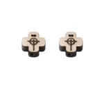 Religious Cross Wood Accessory DIY Wooden Bracelet Accessories with Straight Hole Prayer Beads Main Material Alloy Jewelry - Image 3