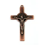 Crucifix Jewelry Accessories Cross for Catholic Rosary Antique Copper-plated Alloy DIY Jewelry Jesus Saint Benedict Exorcising - Image 2