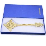 22*7cm Jerusalem Hand Cross Gold Plated Zinc Alloy Metal - Image 3