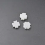 Natural Agate Rough Cross Smooth Semi-Precious Chalcedony Pendant Versatile Jewelry Accessory Multiple Colors Available - Image 4