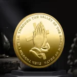 Mecrt Metal Crafts New Design Three-dimensional Relief Prayer Rodstaff Coins Plated Alloy Badges Wholesale - Image 3