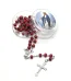 Mecrt Perfume Wood Rosary Necklace Catholicism Gift Religious Rosaries Prayer Beads Catholic Cross Red Jewelry Wholesale