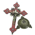Catholic Christian Cross Ornament Metal Crafts Religious Projects Jesus Statue and Bracket Church Decoration Wholesales - Image 4