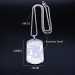 Mecrt Archangel Saint Michael Necklace Stainless Steel Rectangle Religious Pendant Necklaces Saint Shield Necklace for Men Gifts - Image 5