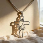 Cross-border Stainless Steel Prayer Hand Box Pendant Necklace for Unisex Sporty Fashion Personality Design Jewelry Accessories - Image 3