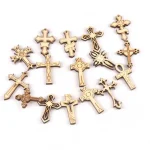 Custom Factory Wooden Cross Diy Cross for Necklace Bracelets - Image 3