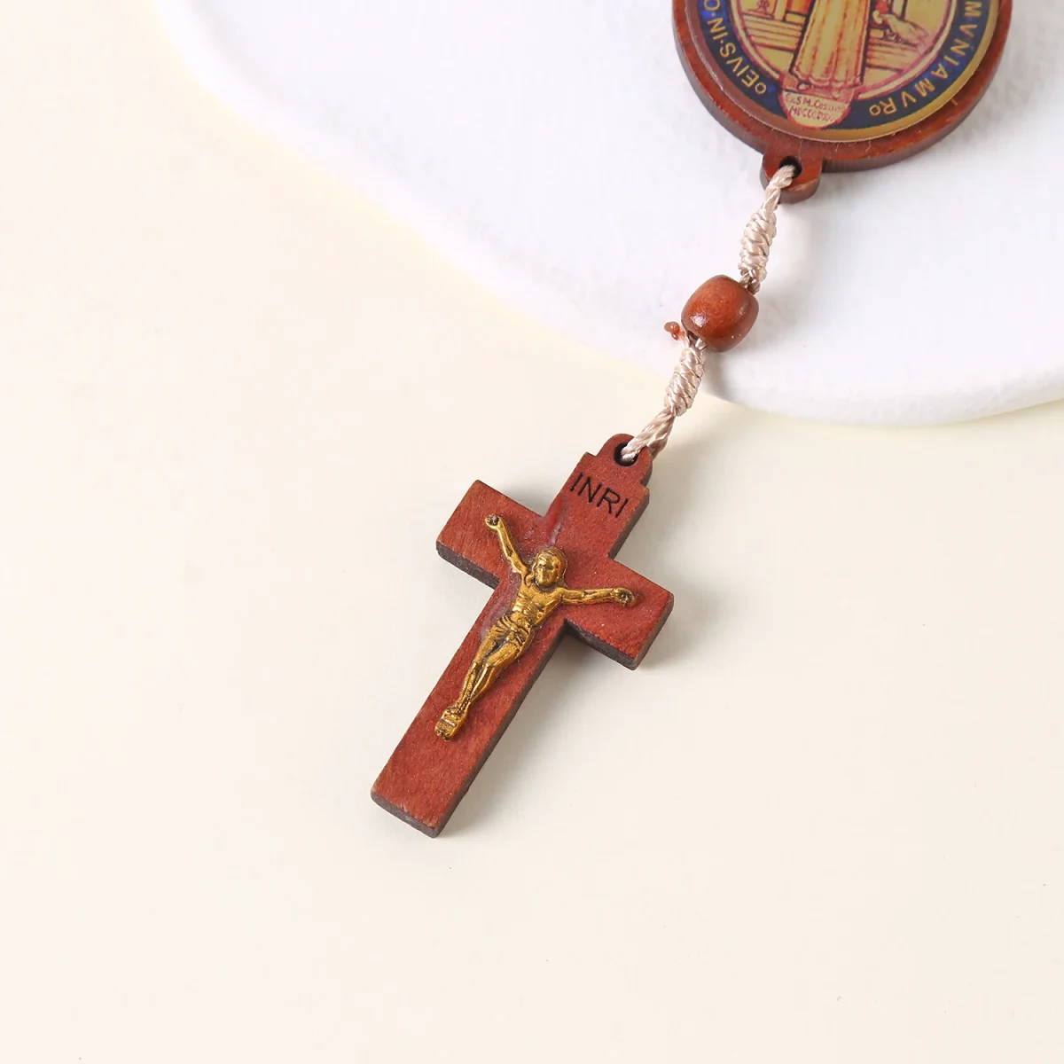 Mecrt St. Benedict Key Chain Christian Catholicism Pendant Catholic Jewelry Wholesale - Image 4