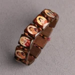 Colored Natural Wooden Prayer Bead for Rosary Bracelet Religious Eastern Orthodox Icon Cross Jewelry - Image 3