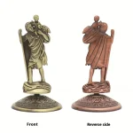 Wholesale Home Office Decor Ornaments Car Metal Jewelry with Figurines of the patron Saint of Travelers Saint Christopher - Image 3