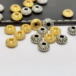 Mecrt HA17014 Retro Flying Saucer Beads for DIY Necklace Making Loose Separated Jewelry Components - Image 3