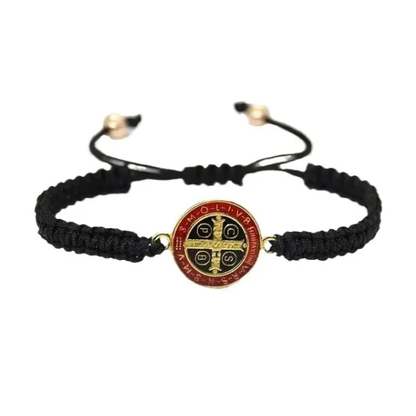 The New Saint Benedict Exorcist Braided Bracelet Casual Daily Wear Woven Bracelet Bracelet