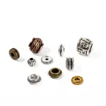 Zinc Alloy Disc Beads with Inlaid Diamonds DIY Handmade Bracelet Jewelry & Abacus Components Jewelry Findings Spacers - Image 5