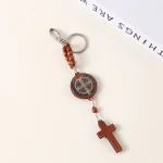 Mecrt St. Benedict Key Chain Christian Catholicism Pendant Catholic Jewelry Wholesale - Image 2