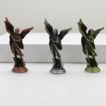 Vintage Metal Craft Keychain Ornament Pendant Michael Angel Figurine with Engraved Carving Home Decoration Source - Image 3