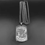Mecrt Saint Michael Medallion Men's Protection Archangel Pendant Religious Necklace Archangel Religious Jewelry - Image 2