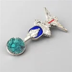 Mecrt Religious Catholic Style Fashion Design Metal Enamel Brooch with Virgin Mary Image for Coat Decoration - Image 3