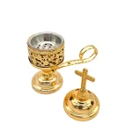 Mecrt Small Indoor Incense Burner Household Metal Alloy Exquisite East Sandalwood Charcoal Burner Wholesale - Image 5