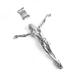 Mecrt Catholic Metal Jesus Corpus Figure Zinc Alloy Jesus Crucifix Parts with INRI for DIY Cross Ornament Wholesale - Image 5