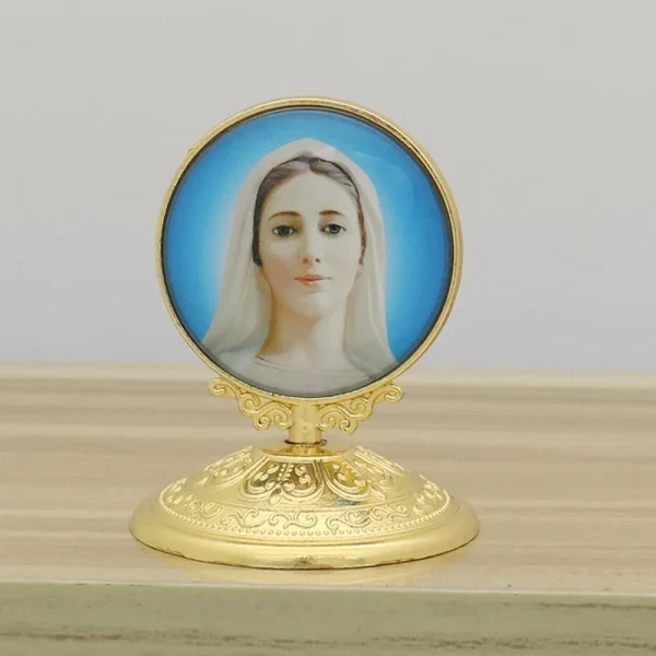 Christian Religion Decoration Alloy Angel Guadalupe Virgin Mary Catholic Jesus Heart Church Statue Home Decoration