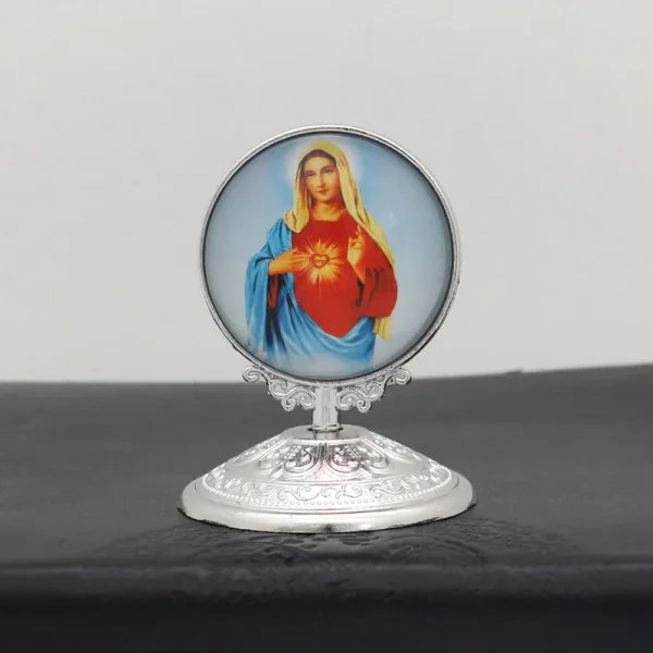 Christian Religion Decoration Alloy Angel Guadalupe Virgin Mary Catholic Jesus Heart Church Statue Home Decoration