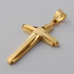 Cross Titanium Steel Multi-Layer Large Necklace for Men Versatile Fashion Chains Hip-hop Style Stainless Steel - Image 4