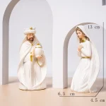 Mecrt Christmas Manger Group Decoration Soft Decoration Porch Home Window Decoration Resin Crafts - Image 3