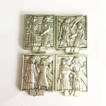 Mecrt Zinc Alloy Relief 14 Accessories Wall Hanging Standing Dual-purpose Decoration Medal - Image 4