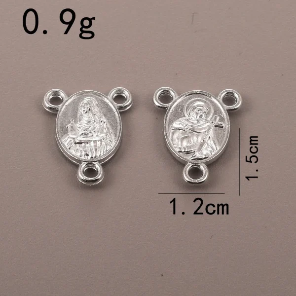 Catholic Rosary Accessories Connector Cross Pendant, Vintage Metal Jewelry Pendant DIY Zinc Alloy Accessories Wholesale