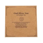 Blessing God Bless You First Communion Square Jewelry Display Board Cardboard Packaging - Image 5