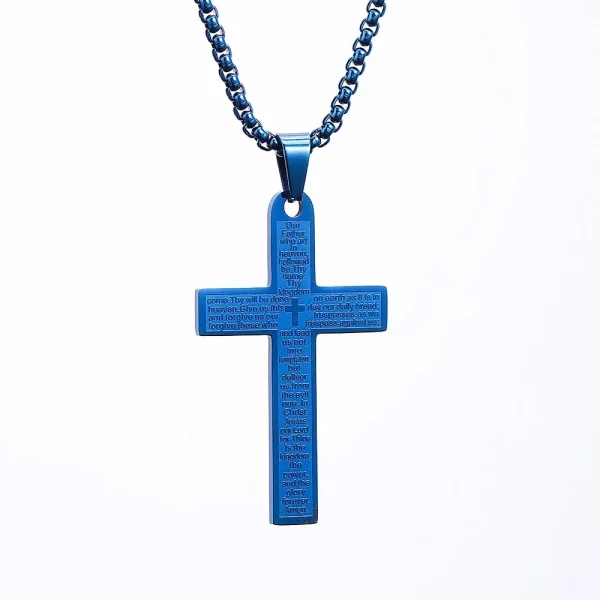 Wholesale Fashion New Style Stainless Steel Men Women Religious Cross Necklace Jewelry for Men Women