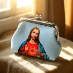 Catholic Virgin Mary Theme Jewelry Packaging Bags Rosary Storage Colorful Mini Bags Kiss-Lock Rosary Pouch Coin Purse Wholesale - Image 3