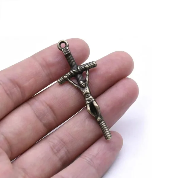 4.3*1.7cm Fashion Alloy Saint Benedict Crucifix Rosary Centerpieces Cross