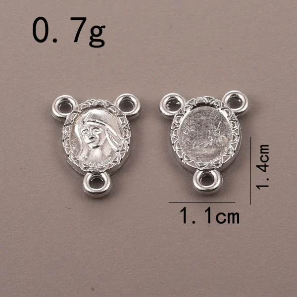 Catholic Rosary Accessories Connector Cross Pendant, Vintage Metal Jewelry Pendant DIY Zinc Alloy Accessories Wholesale