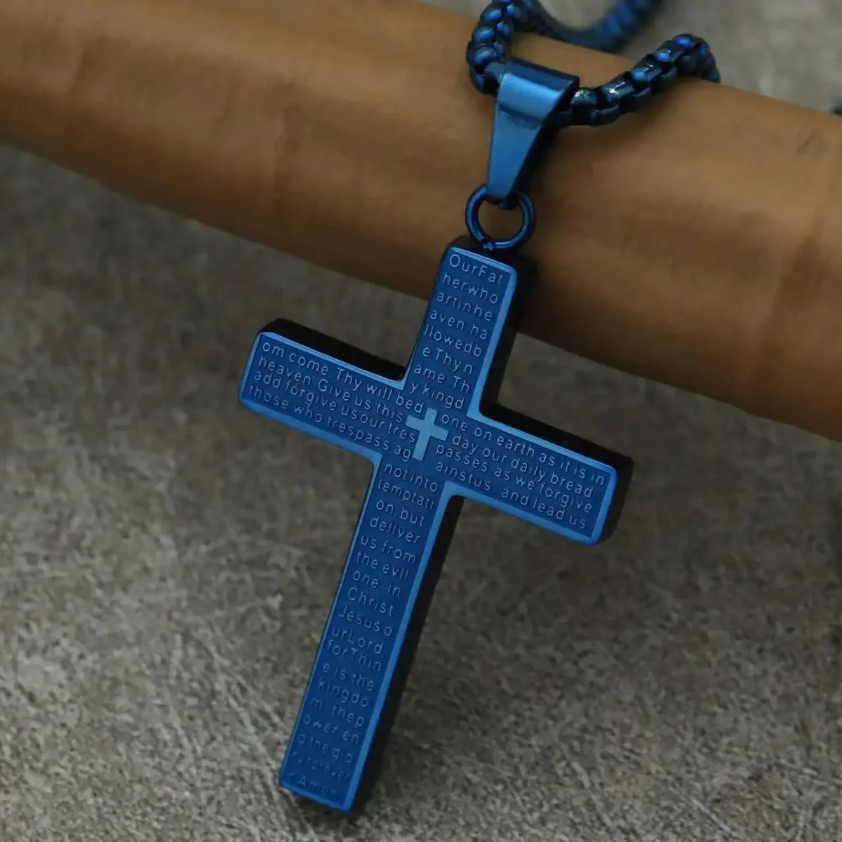 Catholic Cross Fashion Stainless Steel Men Women Religious Cross Necklace Jewelry for Men Women Religious Gift Wholesale - Image 5