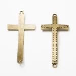 Christian Vintage Cross Double Hole Connection Bracelet DIY Jewelry Accessories Zinc Alloy - Image 2
