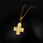 Wholesale Stainless Steel Catholicism Saint Benedict the Exorcist Religious Beaded Necklace Gift for Unisex - Image 2