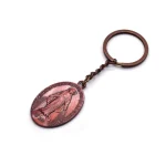 Mecrt 2024 New 3*4.4CM Virgin Mary Pendant Metal Keychain with Virgin Mary Keyring OUR MARIE Keychains - Image 6
