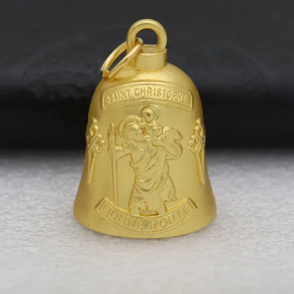 Vintage Small Metal Bell Guadalupe Pendant for Car Bag Decoration Jewelry Keychain Accessories