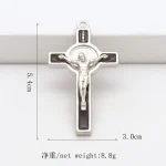 Religious Jesus Cross Metal Pendant Jewelry Christian Catholic Jesus Cross Necklace Jewelry Wholesale - Image 2