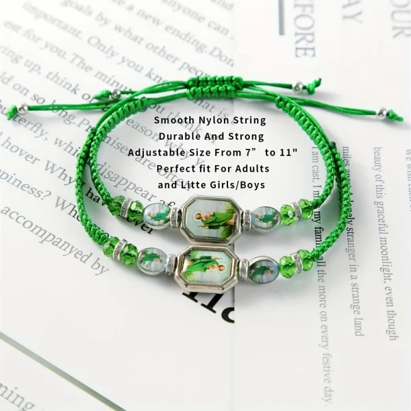 Catholic Bracelet Unisex Ins Niche Popular DIY Hand-Woven Red Rope Bracelets Fashion Bangles