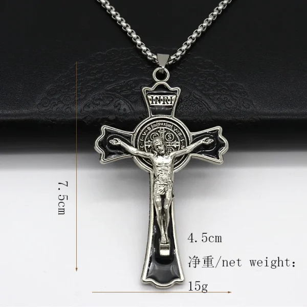 Mecrt Catholic Crucifix Beauty Necklace Keychain Pendant Fashionable Alloy Cross Shell Unisex Source Clothing Pendants C