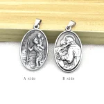 Mecrt Charm Pendants Vintage Oval Shape Metal the Father Pendant Charms for Jewelry Necklace Keychain Accessories Parts Gifts - Image 3